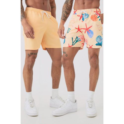 Lot de 2 shorts de bain super courts - S - Boohooman - Modalova