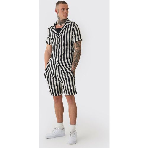 Tall - Ensemble oversize avec chemise et short homme - L - Boohooman - Modalova