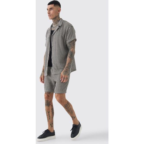 Tall - Ensemble oversize avec chemise et short homme - S - Boohooman - Modalova