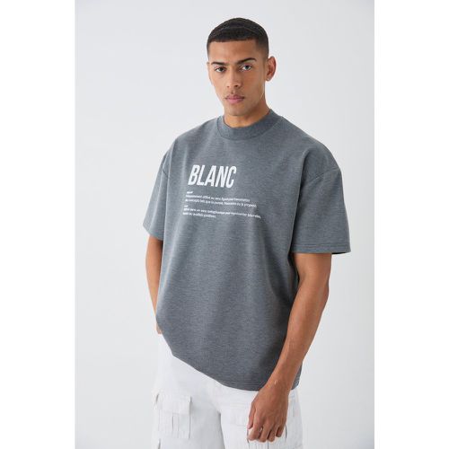 T-shirt épais oversize imprimé - L - Boohooman - Modalova