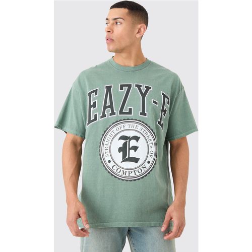 Oversized Easy E Wash License T-shirt - Boohooman - Modalova