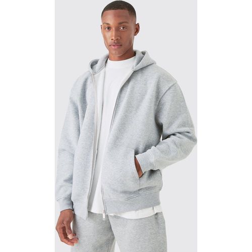 Sweat à capuche oversize zippé homme - M - Boohooman - Modalova