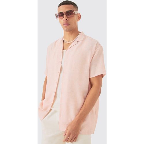 Chemise oversize en lin - S - Boohooman - Modalova