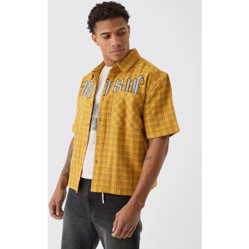 Chemise oversize à carreaux et poches - S - Boohooman - Modalova