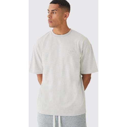 T-shirt oversize à broderie - XS - Boohooman - Modalova