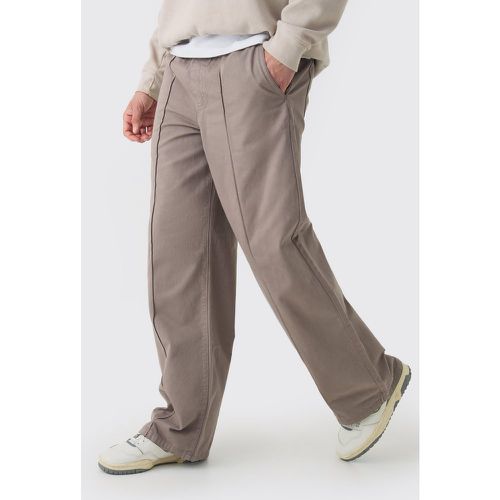 Pantalon large chino à taille élastiquée - S - Boohooman - Modalova