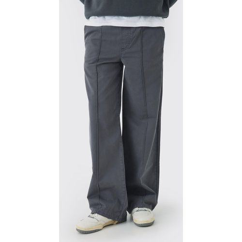 Pantalon large chino à taille élastiquée - S - Boohooman - Modalova