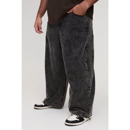 Grande taille - Pantalon délavé en velours côtelé - 38 - Boohooman - Modalova