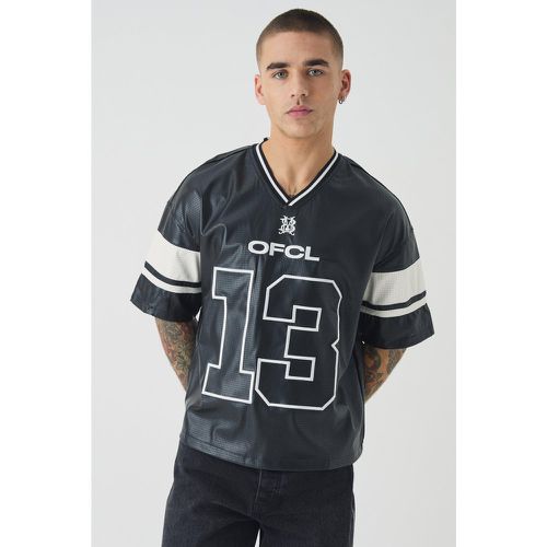 Top de football oversize perforé - S - Boohooman - Modalova