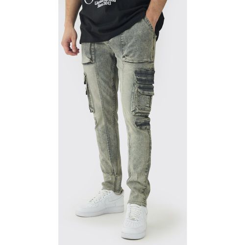 Tall - Jean cargo skinny homme - 30 - Boohooman - Modalova