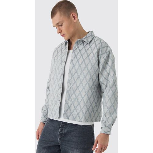 Surchemise oversize à motif jacquard - S - Boohooman - Modalova