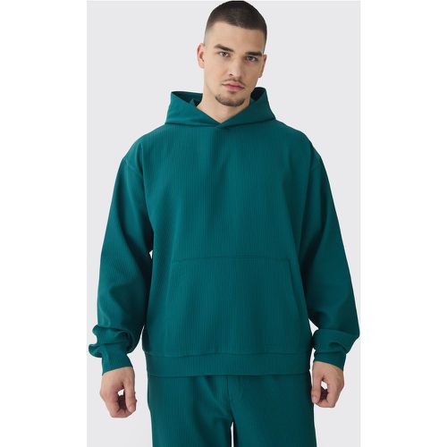 Tall - Sweat à capuche oversize plissé homme - XXL - Boohooman - Modalova