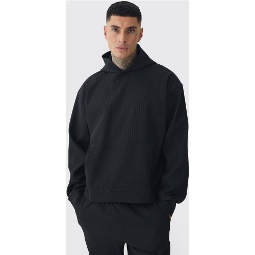 Tall - Sweat à capuche oversize plissé homme - S - Boohooman - Modalova
