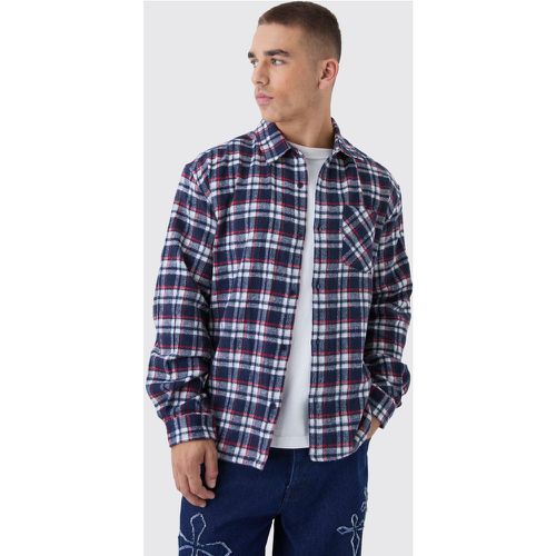 Chemise oversize à carreaux et manches longues - S - Boohooman - Modalova