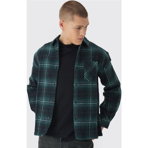 Chemise oversize à carreaux et manches longues - S - Boohooman - Modalova