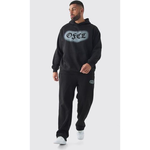 Grande taille - Ensemble surteint avec sweat à capuche zippé et jogging - XXXXXL - Boohooman - Modalova