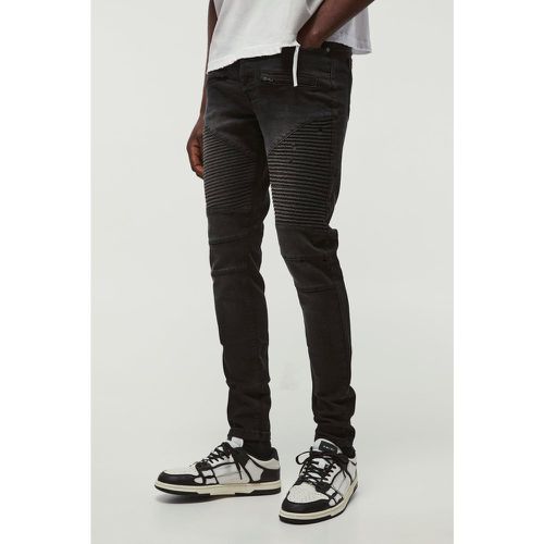 Jean skinny déchiré au genou - 28R - Boohooman - Modalova