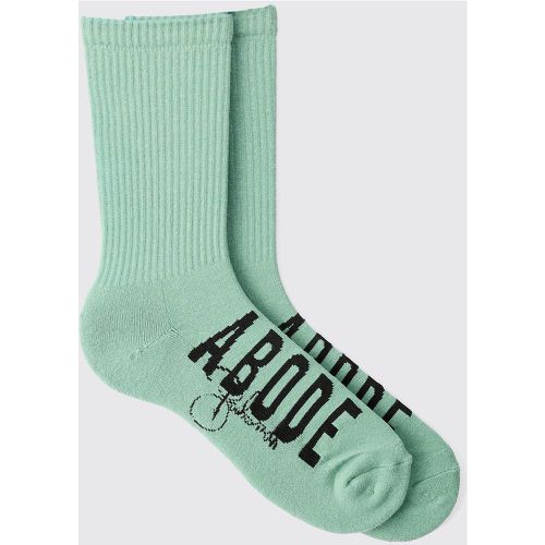 Chaussettes à broderie Abode - ONE SIZE - Boohooman - Modalova