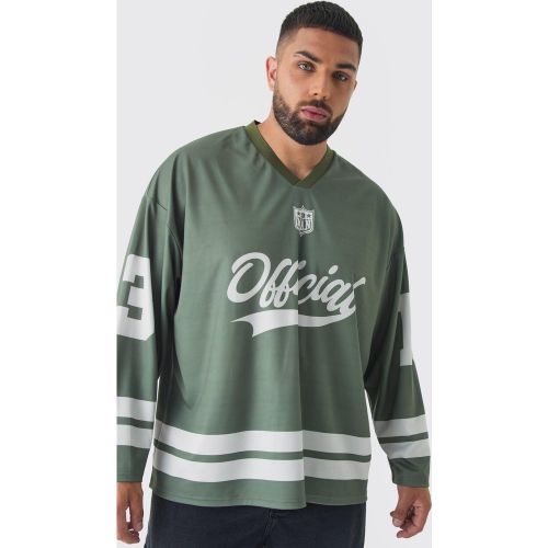 Grande taille - T-shirt oversize de hockey - Official - XXXL - Boohooman - Modalova