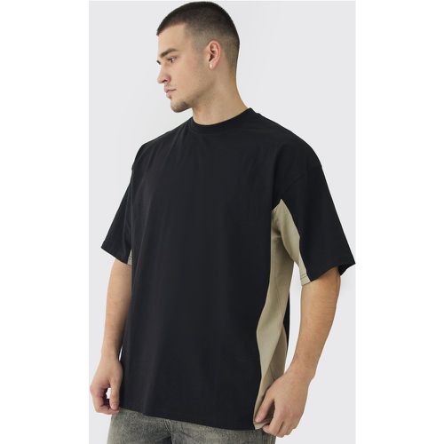 Tall - T-shirt oversize à empiècements - L - Boohooman - Modalova