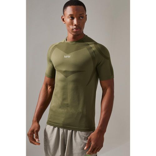 T-shirt de sport moulant sans coutures - MAN Active homme - S - Boohooman - Modalova