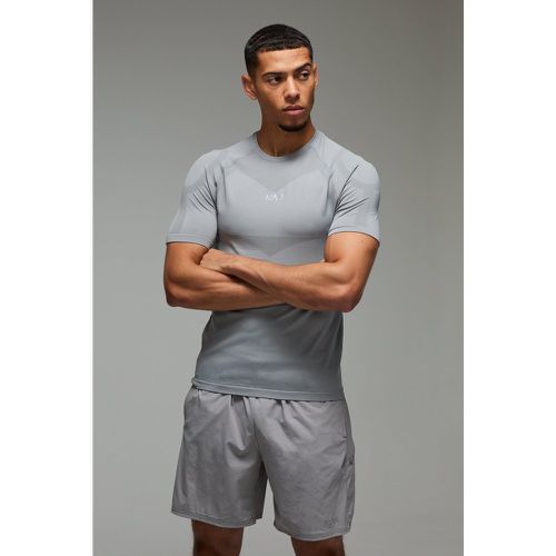 T-shirt de sport moulant sans coutures - MAN Active homme - S - Boohooman - Modalova