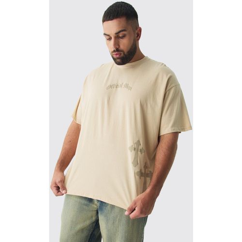 Grande taille - T-shirt oversize imprimé - MAN Official - 2XL - Boohooman - Modalova