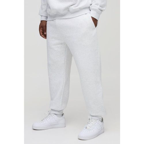 Plus Regular Fit Joggers In Grey Marl - XXXL - Boohooman - Modalova