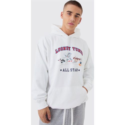 Sweat à capuche oversize à imprimé Looney Tunes homme - L - Boohooman - Modalova