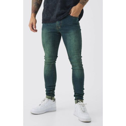 Jean super skinny teinté - 30R - Boohooman - Modalova