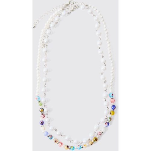 Bead Multi Layer Chain Necklace - ONE SIZE - Boohooman - Modalova