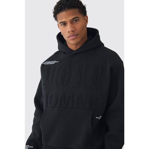 Sweat à capuche oversize imprimé - L - Boohooman - Modalova