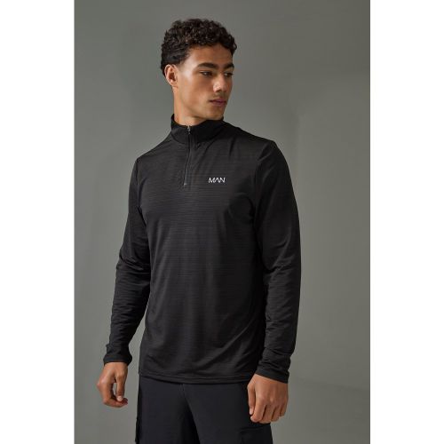 Veste à col zippé de sport performance - MAN Active homme - S - Boohooman - Modalova
