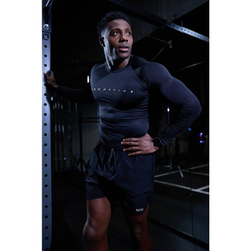 T-shirt de sport léger et respirant à manches longues - MAN Active homme - L - Boohooman - Modalova