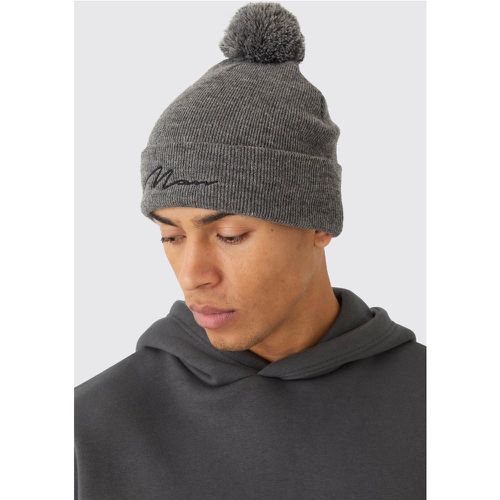 Bonnet à pompon et logo MAN - ONE SIZE - Boohooman - Modalova