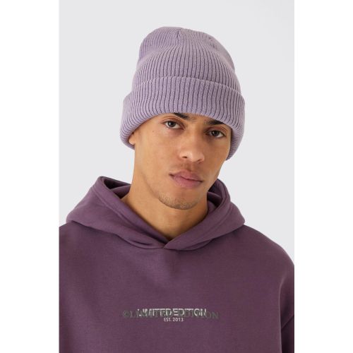 Bonnet classique côtelé - ONE SIZE - Boohooman - Modalova