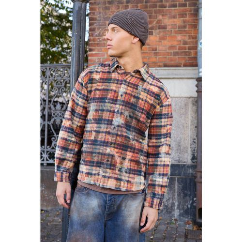 Chemise oversize délavée - S - Boohooman - Modalova