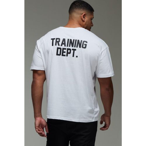 T-shirt oversize à imprimé Training Dept homme - S - Boohooman - Modalova