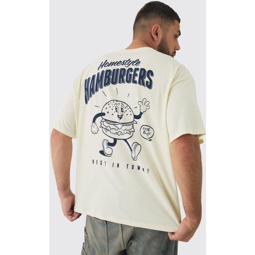 Grande taille - T-shirt oversize imprimé - XXXXL - Boohooman - Modalova