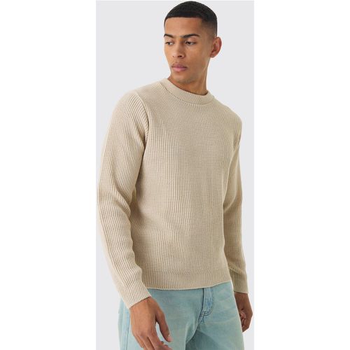 Pull en tissu gaufré - S - Boohooman - Modalova