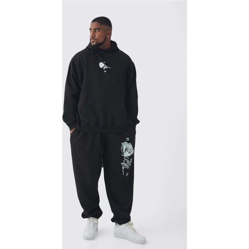 Grande taille - Survêtement à imprimé rose - XXXXL - Boohooman - Modalova