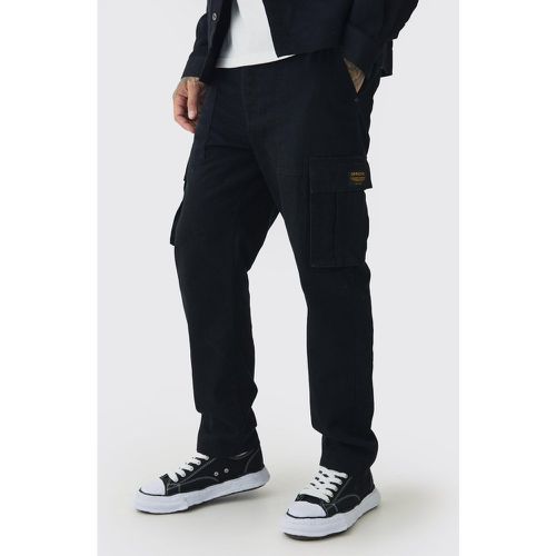 Tall - Pantalon cargo fuselé en - 30 - Boohooman - Modalova