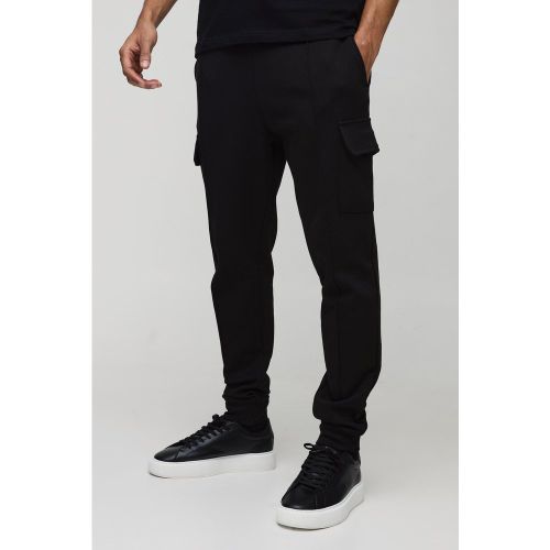 Jogging cargo slim à surpiqûres - S - Boohooman - Modalova