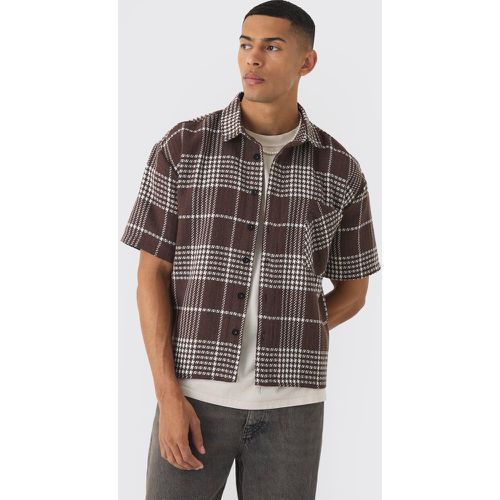 Chemise oversize à carreaux et manches longues - S - Boohooman - Modalova