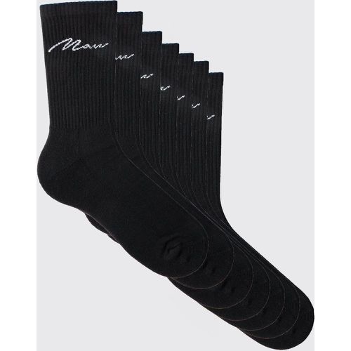 Lot de 7 paires de chaussettes à logo - MAN - ONE SIZE - Boohooman - Modalova