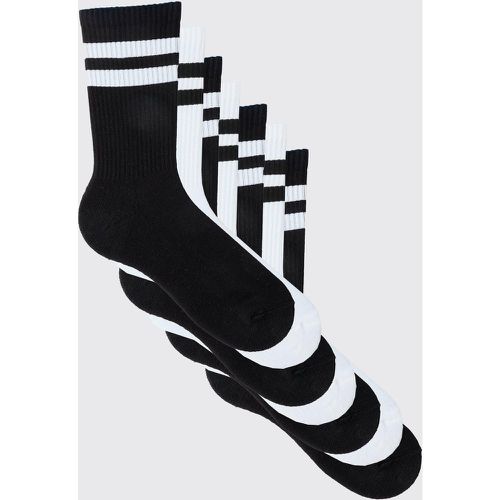 Lot de 7 paires de chaussettes rayées - ONE SIZE - Boohooman - Modalova