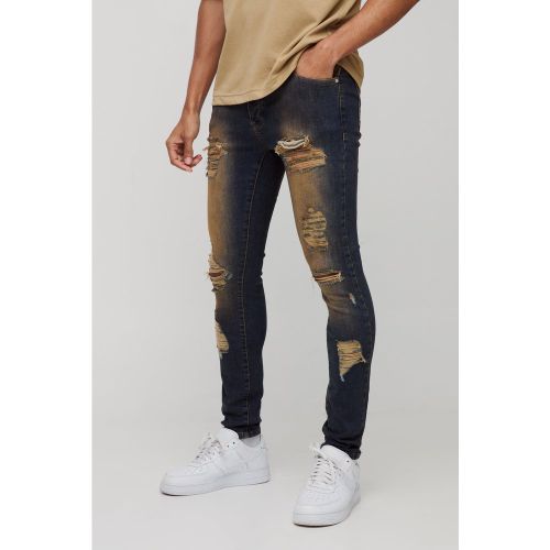Jean super skinny déchiré - 34R - Boohooman - Modalova