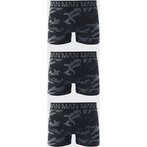 Lot de 3 boxers sans coutures à imprimé camouflage - MAN Active - S - Boohooman - Modalova