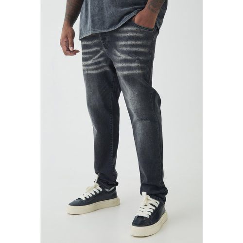 Grande taille - Jean skinny stretch à strass - 38 - Boohooman - Modalova