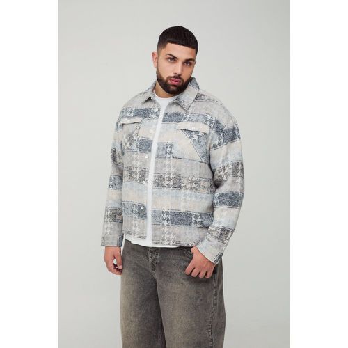 Grande taille - Surchemise à carreaux - XXXL - Boohooman - Modalova